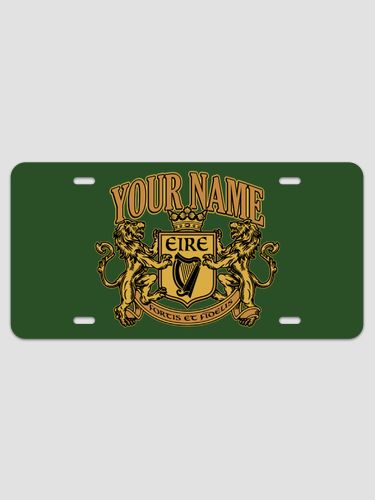 Irish Crest : License Plates
