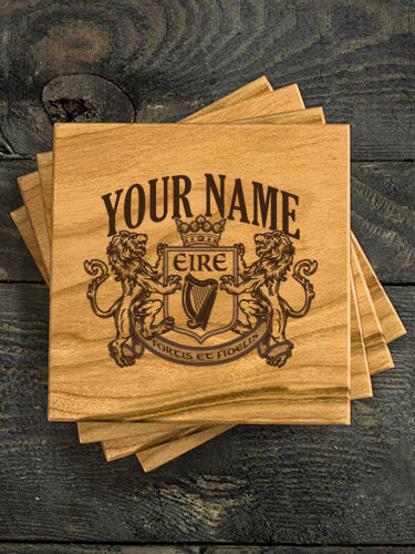 Irish Crest : Coasters - Engraved