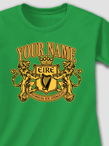 Irish Crest : Adult Ladies Fitted T-Shirt