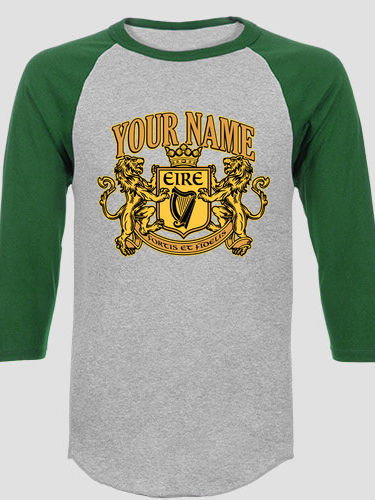 Irish Crest : Printed Raglan Shirts