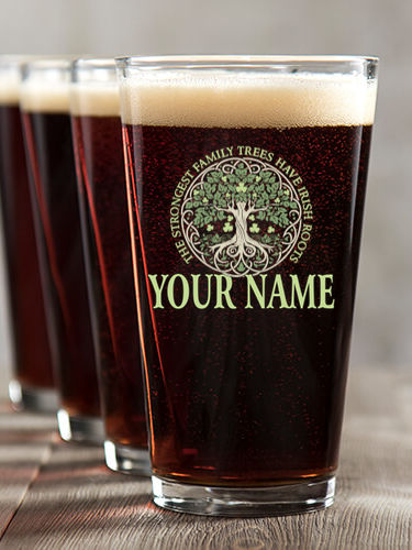 Irish Roots : Pint Glasses - Color Printed