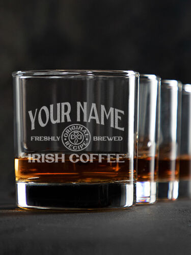 Irish Coffee : Rocks Glasses - Engraved