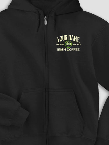 Irish Coffee : Embroidered Zip Hoodies