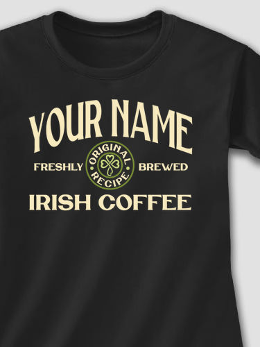 Irish Coffee : Adult Ladies Fitted T-Shirt