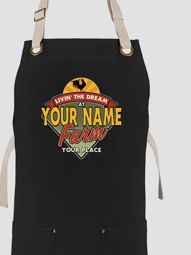 Livin' The Dream Farm : Printed Canvas Work Aprons