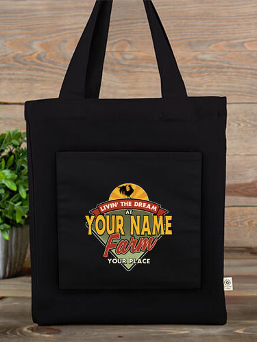 Livin' The Dream Farm : Canvas Totes
