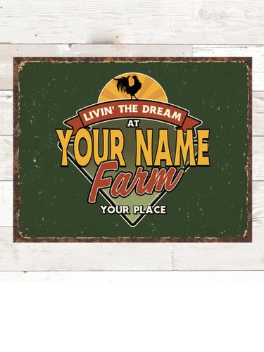 Livin' The Dream Farm : Tin Signs