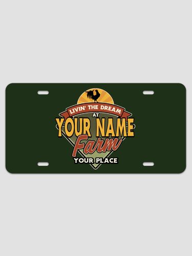 Livin' The Dream Farm : License Plates