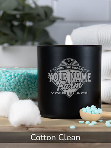 Livin' The Dream Farm : 11oz. Engraved Scented Candles