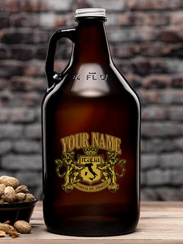 Italian Crest : Beer Growlers - Color Printed