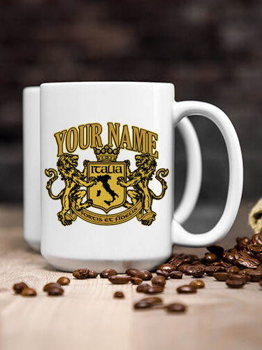 Italian Crest : Ceramic Coffee Mugs
