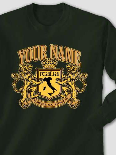Italian Crest : Printed Long Sleeves