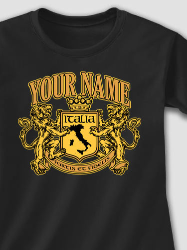 Italian Crest : Adult Ladies Fitted T-Shirt