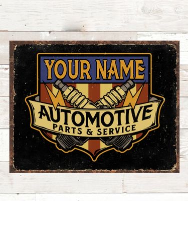 Vintage Automotive : Tin Signs