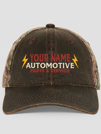 Vintage Automotive : Embroidered 2-Tone Camo Hats