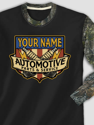 Vintage Automotive : Printed 2-Tone Camo Long Sleeves