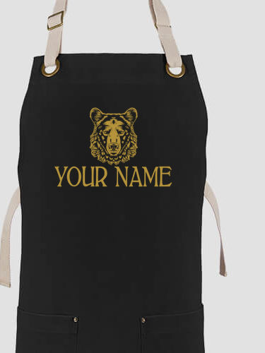 Bear : Printed Canvas Work Aprons
