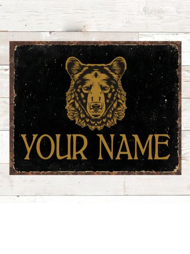 Bear : Tin Signs