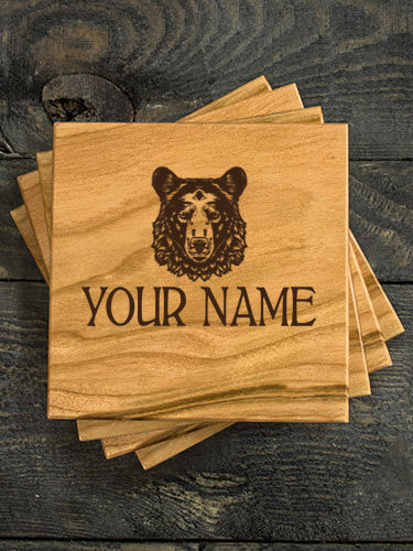 Bear : Coasters - Engraved