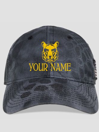 Bear : Embroidered Kryptek Tactical Camo Hats