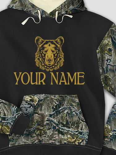Bear : Printed 2-Tone Camo Hoodies