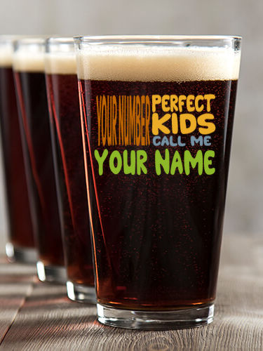 Perfect Kids : Pint Glasses - Color Printed