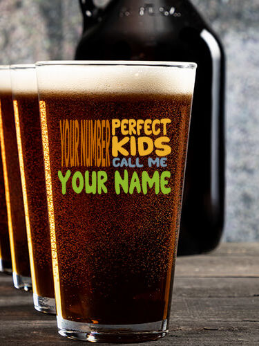 Perfect Kids : Growler Pint Glass Gift Sets - Color Printed