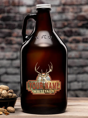 Whitetails : Beer Growlers - Color Printed