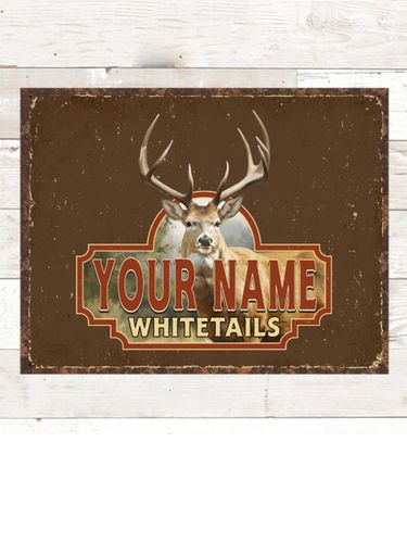 Whitetails : Tin Signs