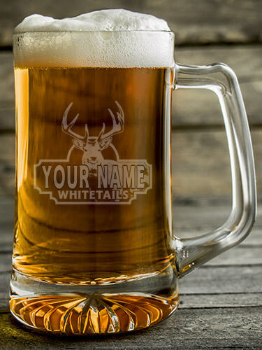 Whitetails : Beer Mugs - Engraved