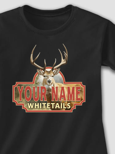 Whitetails : Adult Ladies Fitted T-Shirt