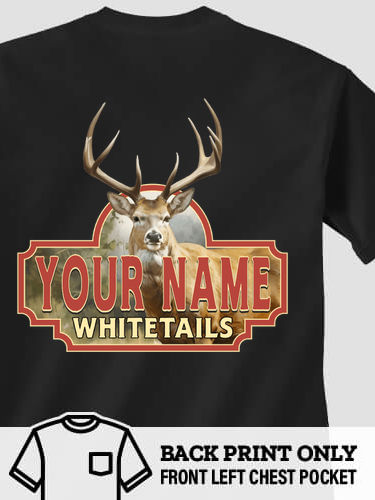 Whitetails : Printed Pocket T-Shirts