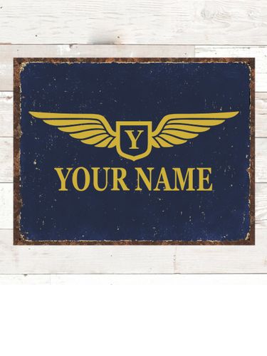 Aviation Monogram : Tin Signs