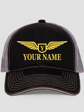 Aviation Monogram : Embroidered Trucker Hats