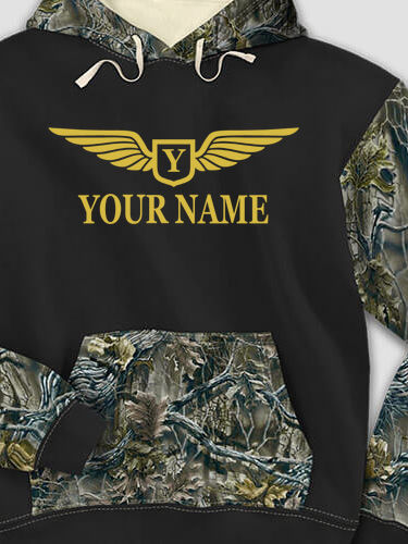 Aviation Monogram : Printed 2-Tone Camo Hoodies