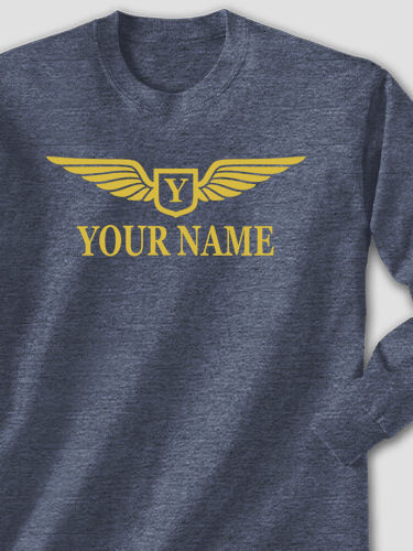 Aviation Monogram : Printed Long Sleeves