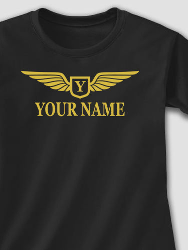 Aviation Monogram : Adult Ladies Fitted T-Shirt