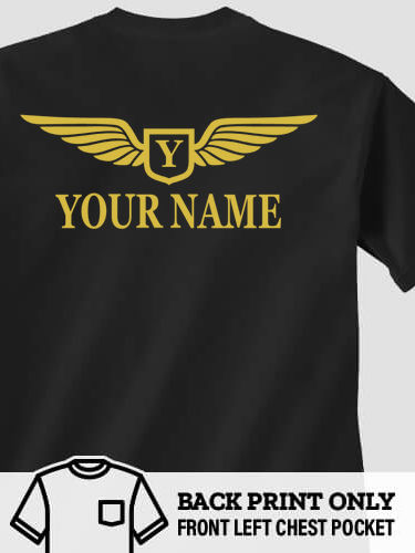 Aviation Monogram : Printed Pocket T-Shirts