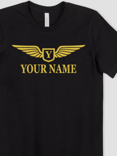 Aviation Monogram : Premium Printed T-Shirts