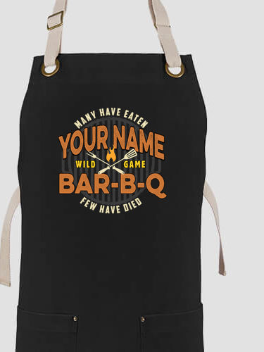 Wild Game Few Have Died BBQ : Printed Canvas Work Aprons
