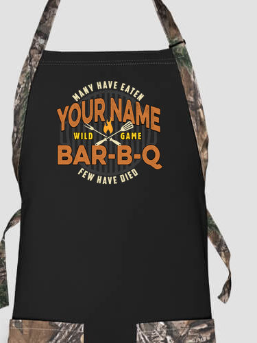 Wild Game Few Have Died BBQ : Printed 2-Tone Aprons