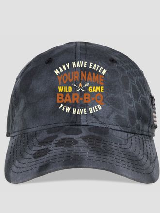 Wild Game Few Have Died BBQ : Embroidered Kryptek Tactical Camo Hats