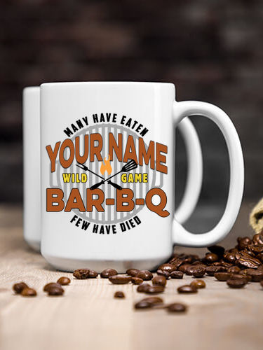 Wild Game Few Have Died BBQ : Ceramic Coffee Mugs