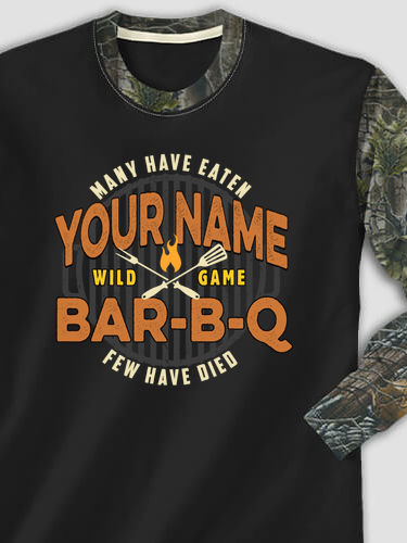 Wild Game Few Have Died BBQ : Printed 2-Tone Camo Long Sleeves