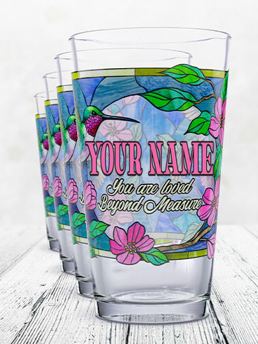Loved Beyond Measure : Pint Glasses - Color Printed