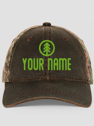 Pine Tree : Embroidered 2-Tone Camo Hats