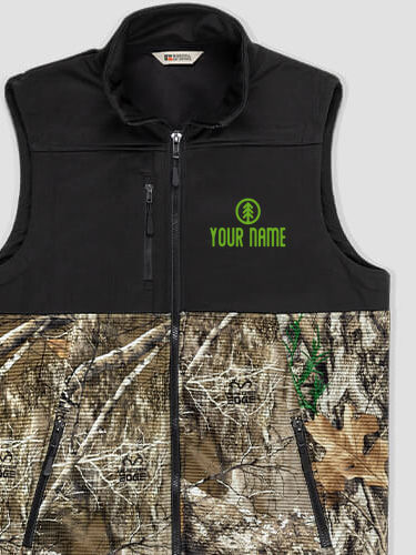 Pine Tree : Embroidered 2-Tone Camo Vests