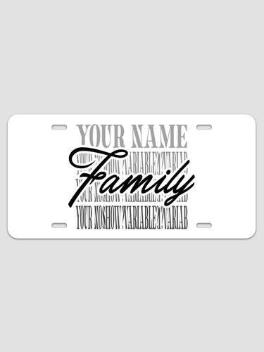 Family Repeat : License Plates