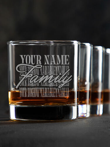 Family Repeat : Rocks Glasses - Engraved