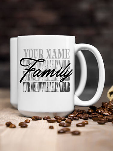 Family Repeat : Ceramic Coffee Mugs